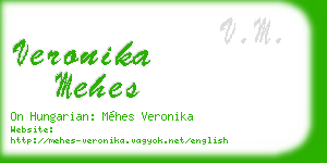 veronika mehes business card